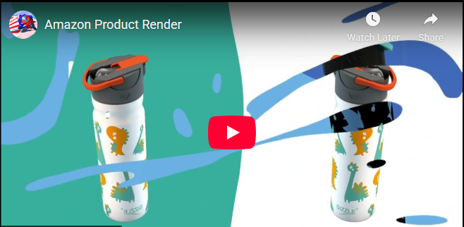 water bottle product animation for sizzle