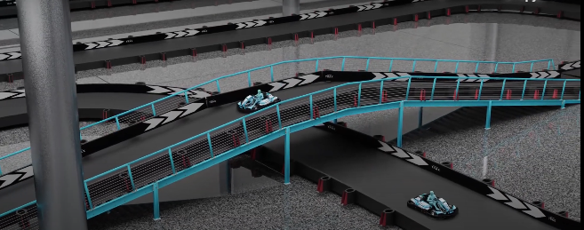 Kart racing product animation for trax