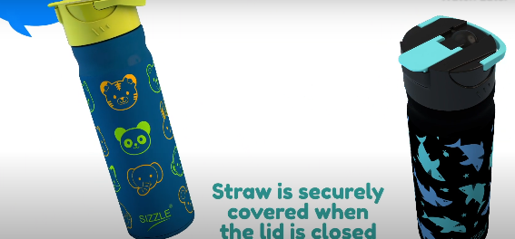 water bottle product animation for sizzle