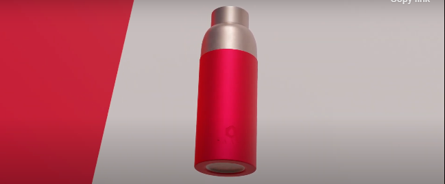 Copper water bottle product animation for mitti