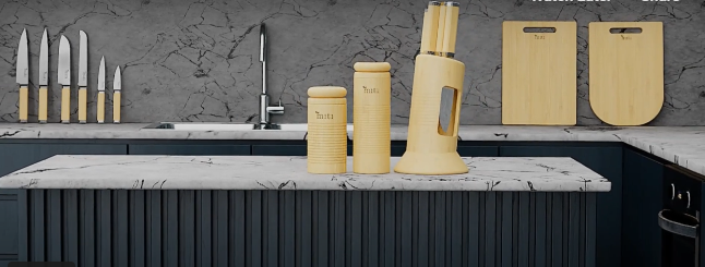 Knives holder product animation for miti